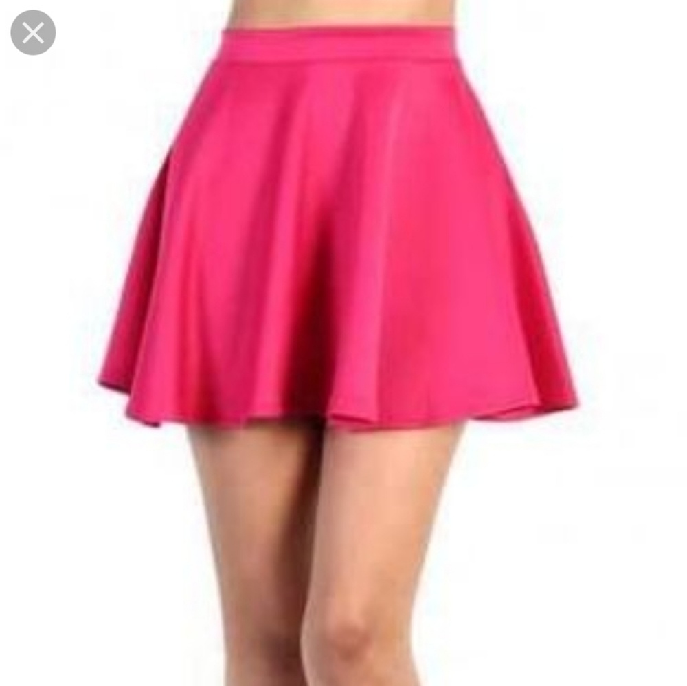 Hot Pink Skater Skirt